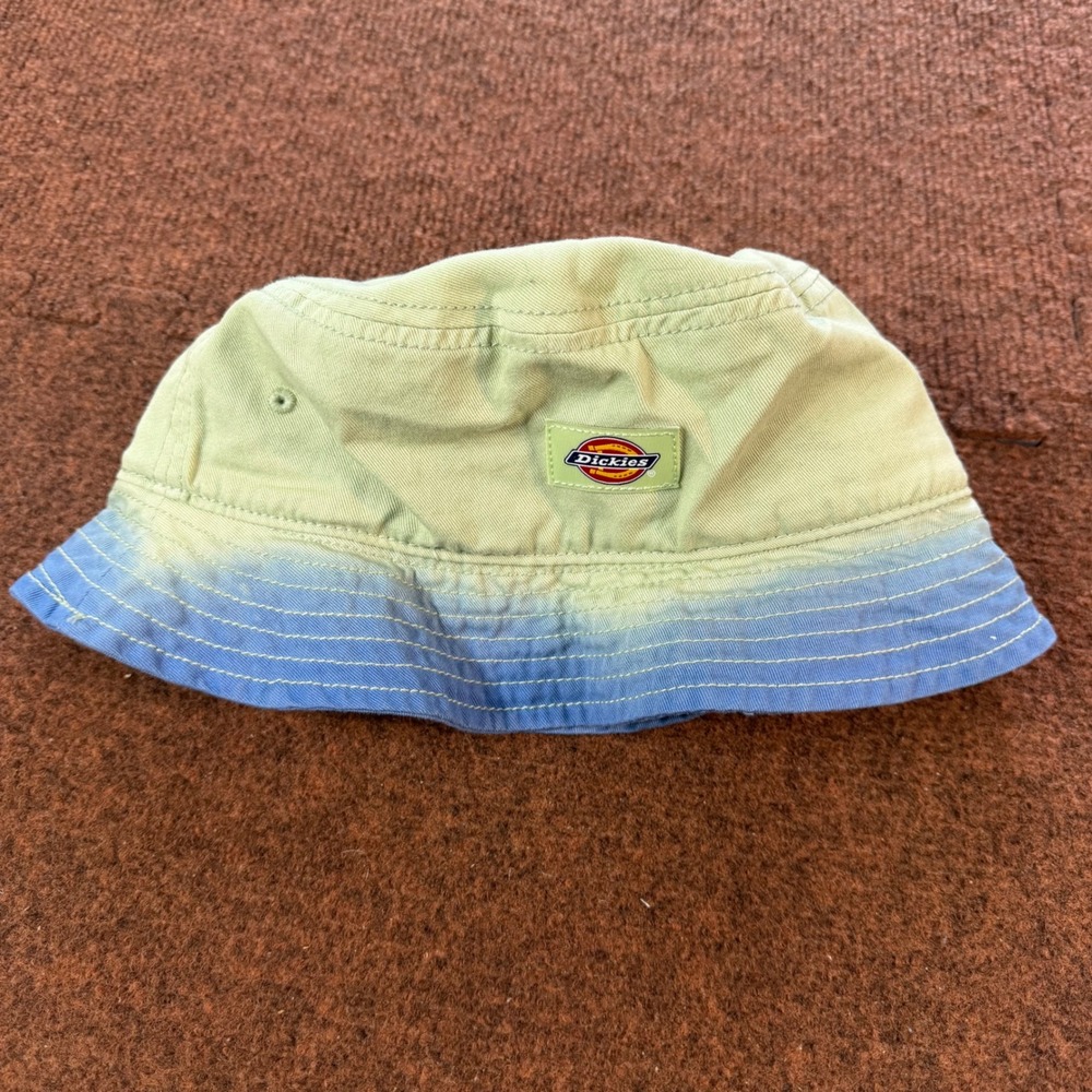 A+ Dickies Dip Dye Bucket Hat Sage Green Blue Cotton Twill Sun Hat DK0A4XPF